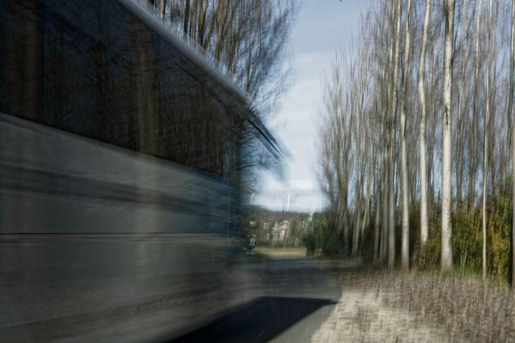 Bus pressé- Route des essarts - Saint-Uze (26)